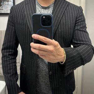 Rare Gucci chain stripe suit